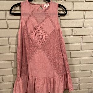 Boho Light Mauve Dress/Tunic